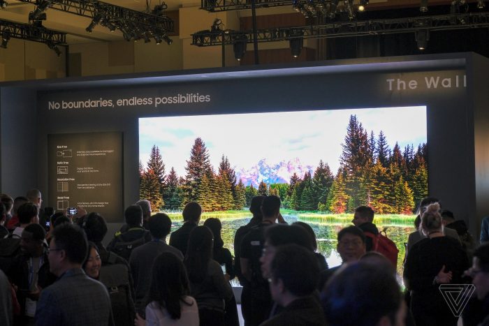 A nova The Wall da Samsung tem 219 polegadas (Foto: The Verge)