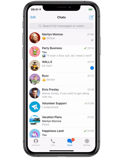 Telegram permite desfazer exclusão de mensagens