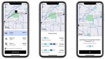 Uber começa a informar rotas e horários de ônibus e trem nos EUA