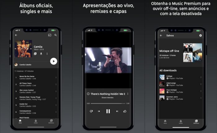 YouTube Music / baixar música no iphone