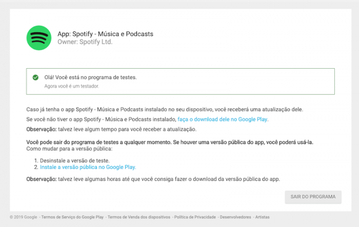 Spotify: música e podcasts – Apps no Google Play