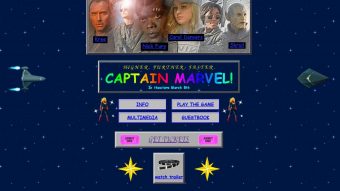 Capitã Marvel ganha site oficial com design retrô dos anos 90