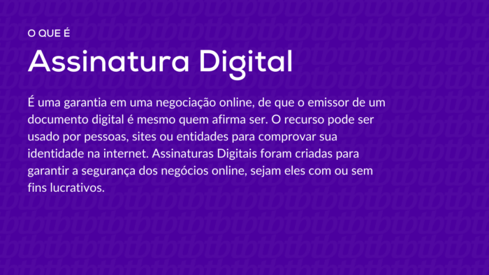 Imagem - definição - o que é assinatura digital