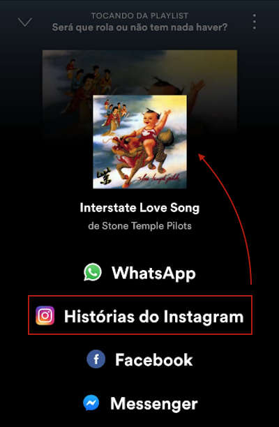 Como compartilhar música do Spotify no Instagram [e outros apps