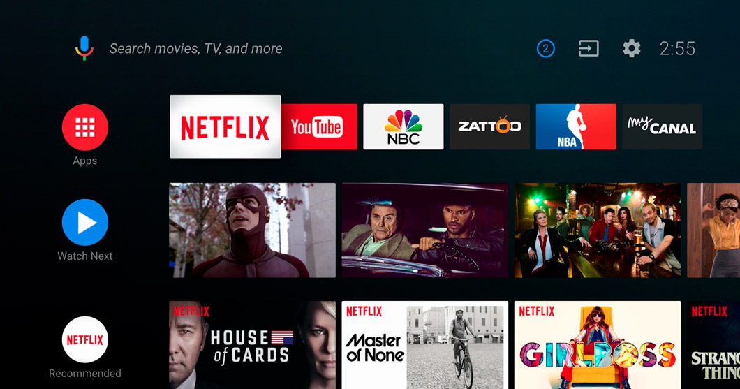 Android TV (Imagem: Reprodução/Google)