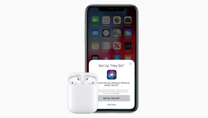 Siri pode ser ativada nos AirPods (Imagem: Divulgação/Apple)