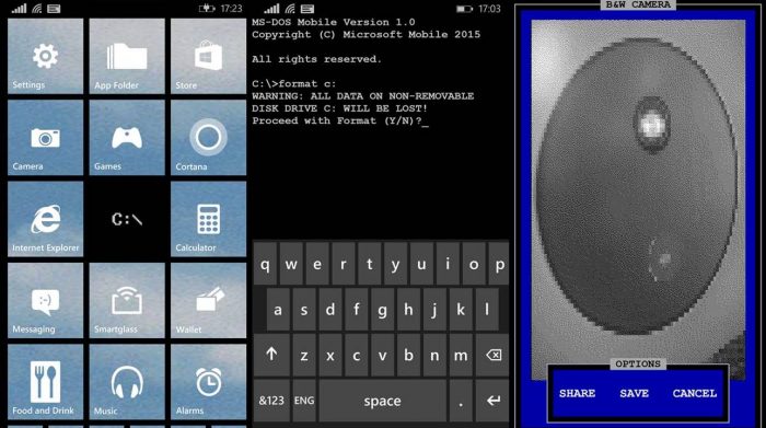 MS-DOS para Windows Phone