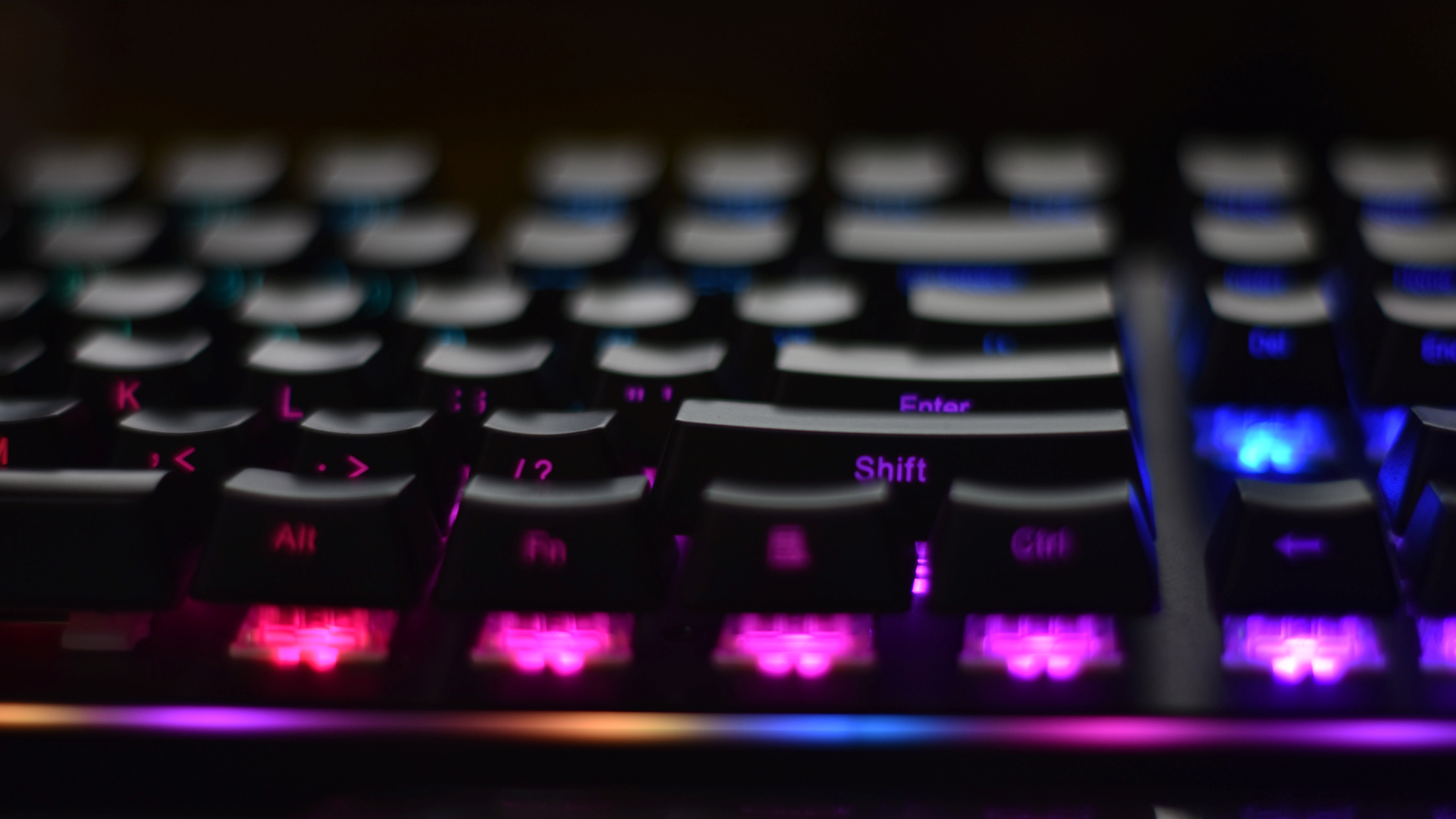 Teclado para PC, teclado mecânico de duas cores para jogos de digitação  para computadores
