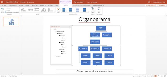 Apresentação / como fazer fluxograma no powerpoint