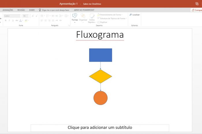 Fluxograma / como fazer fluxograma no powerpoint