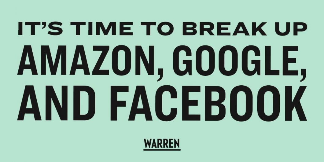 Elizabeth Warren contra Amazon, Google o Facebook