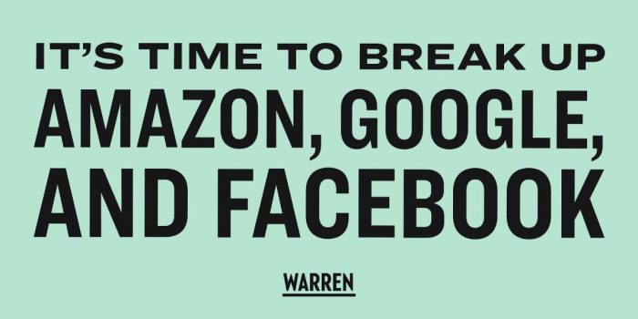 Elizabeth Warren contra Amazon, Google o Facebook