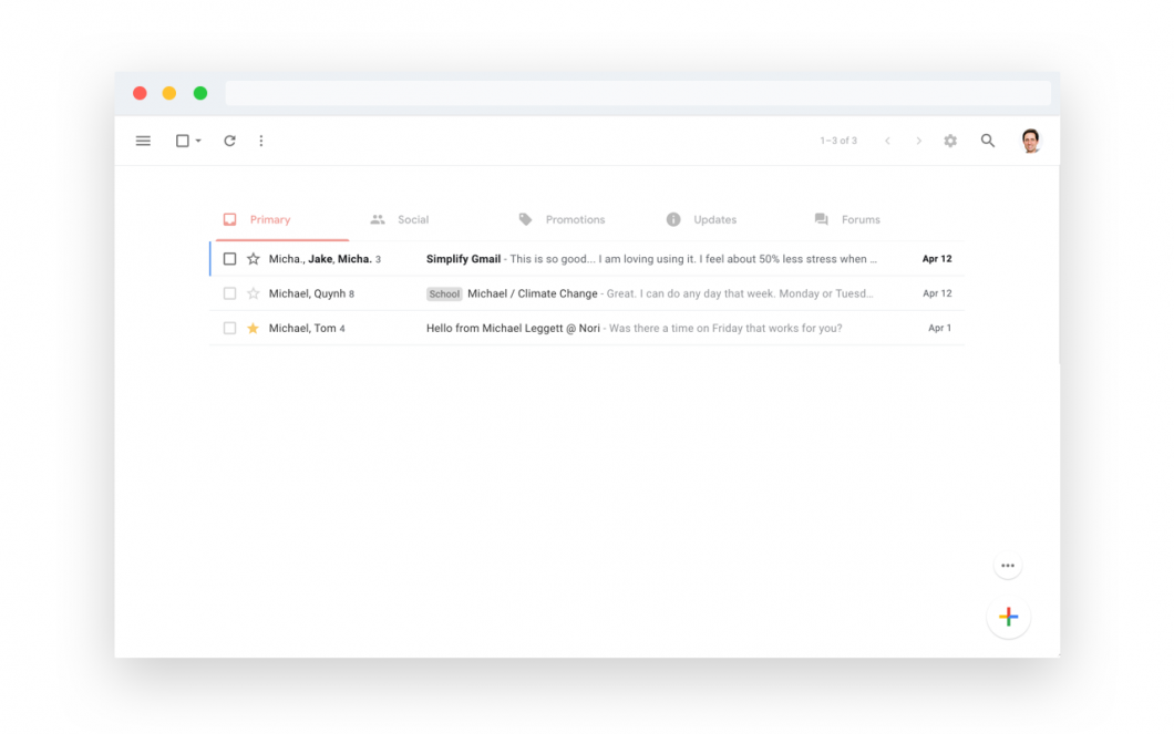 Simplify Gmail