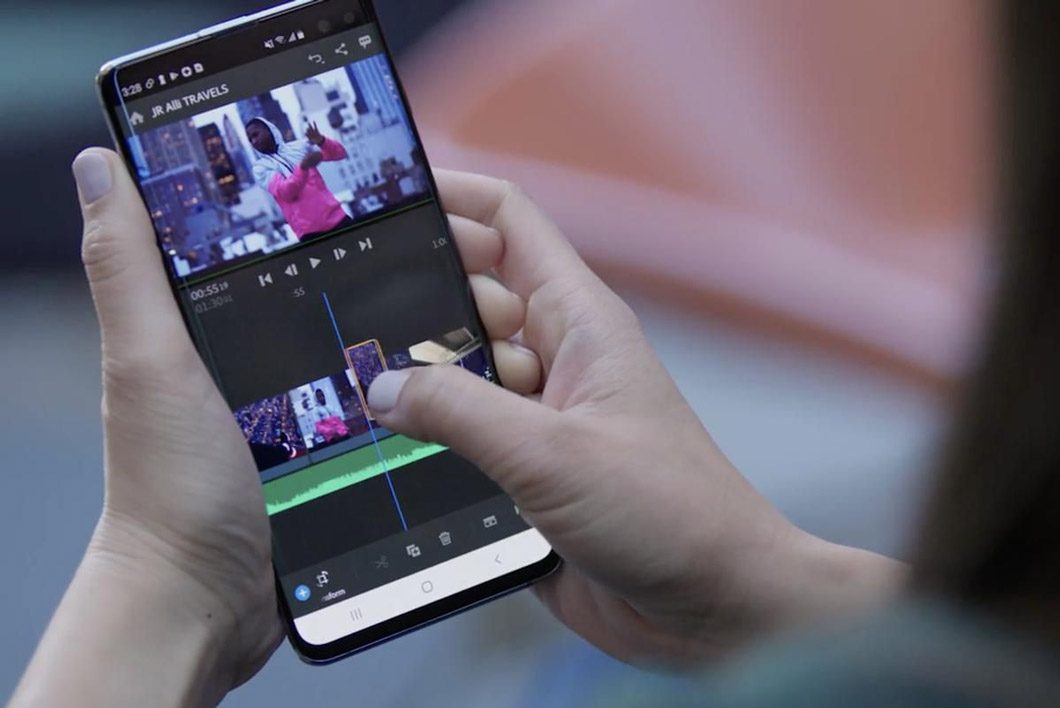 Adobe Premiere Rush é um aplicativo que permite cortar vídeo no celular (Imagem: Divulgação/Adobe)