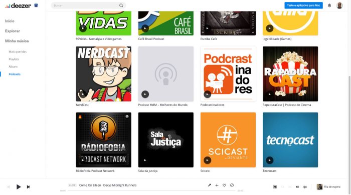 Deezer / podcast apps