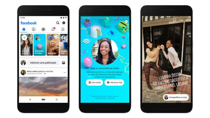 Facebook Stories permite enviar cartões de aniversário para amigos