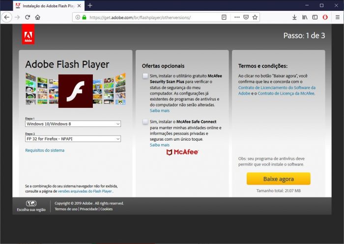 Firefox / como ativar o flash player no firefox