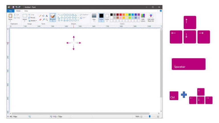 Microsoft Paint permite desenhar com teclado no Windows 10