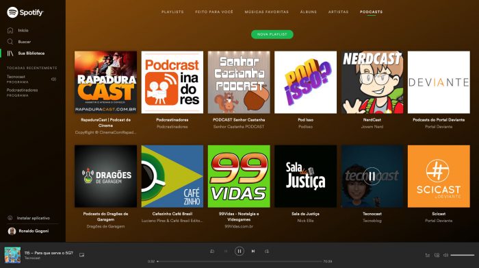 Spotify / podcast apps