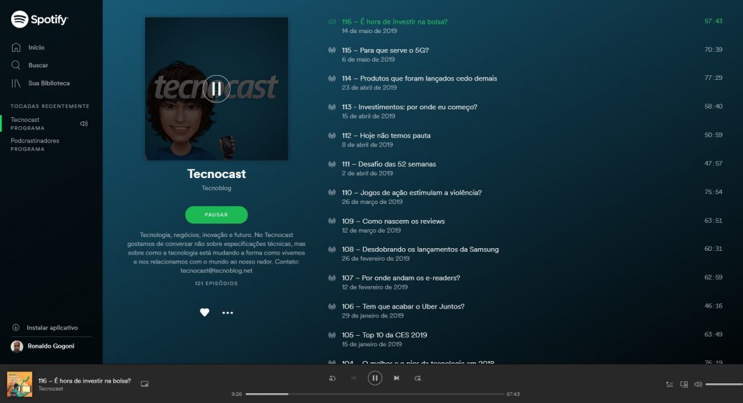 Tecnocast / Spotify / o que é streaming