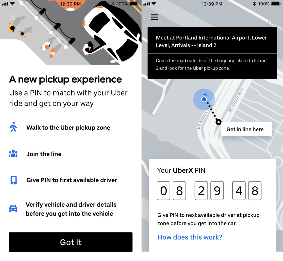 Uber testa código PIN para reduzir tempo de espera em aeroportos
