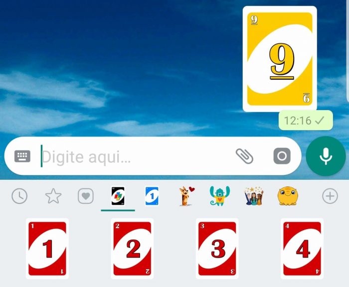 UNO / como jogar uno no whatsapp