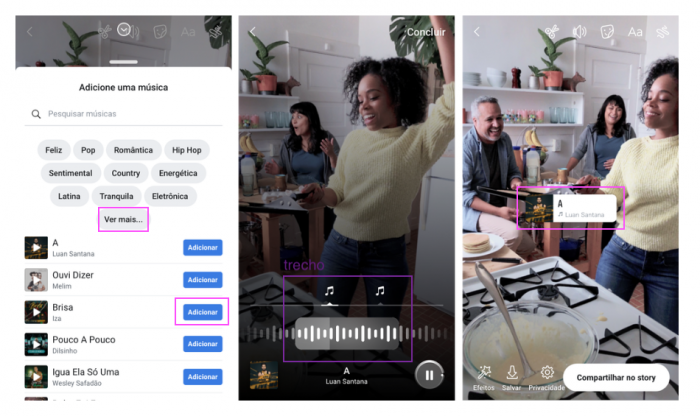 Como colocar música nos Stories do Facebook e do Instagram