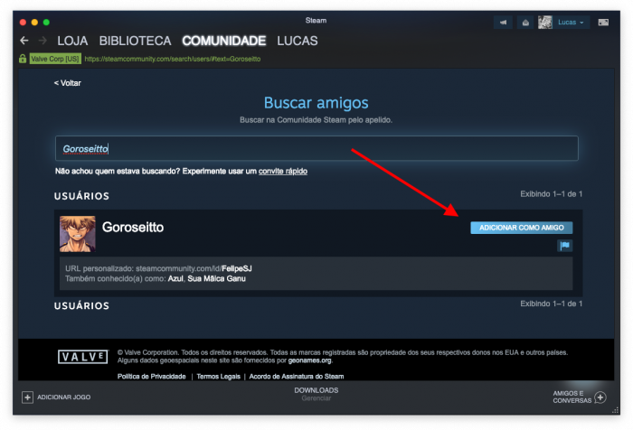 Como adiciono meus amigos da conta do Steam à minha conta da Epic