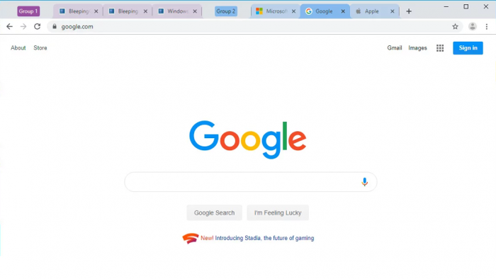 Google Chrome permite testar grupos de abas em versão desktop