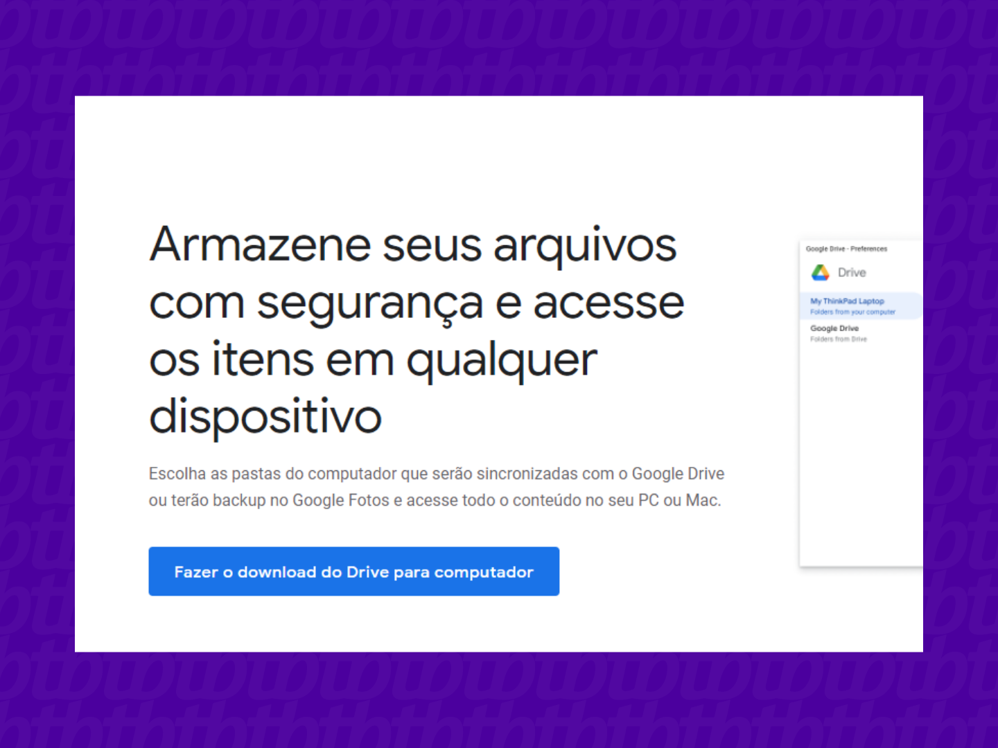 Aplicação Google Drive vai deixar de funcionar em versões mais