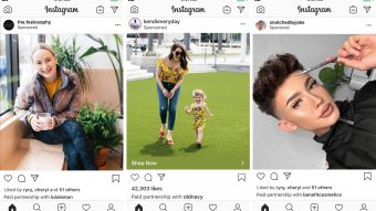 Instagram vai mostrar posts e stories patrocinados de influenciadores