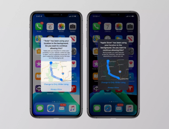 iOS 13 mostra mapa de lugares onde apps rastrearam você