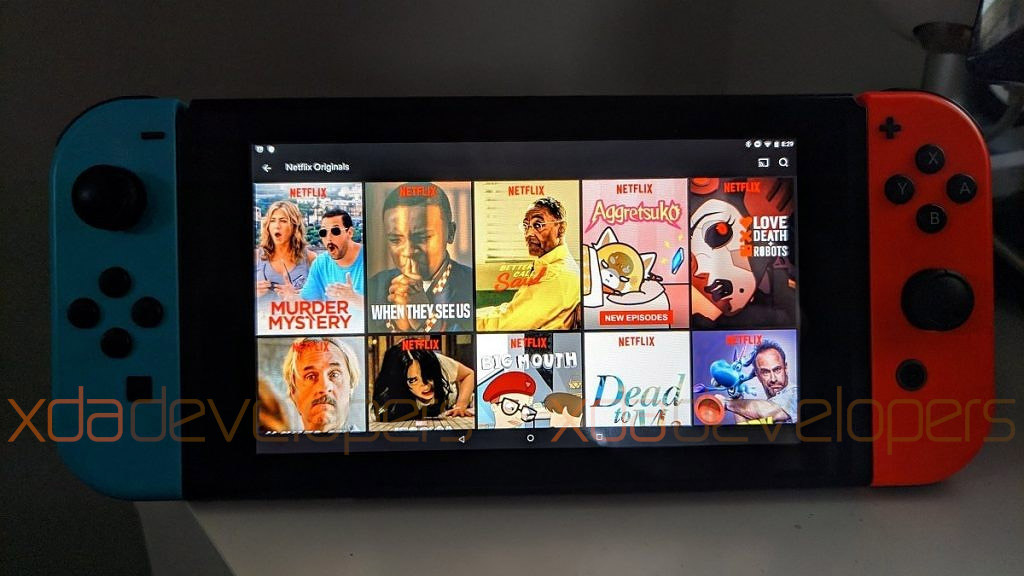 Nintendo Switch com Android Q tem Netflix Spotify e emuladores