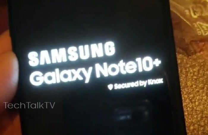 Samsung Galaxy Note 10+ appears in photos with hole in the screen and new cameras