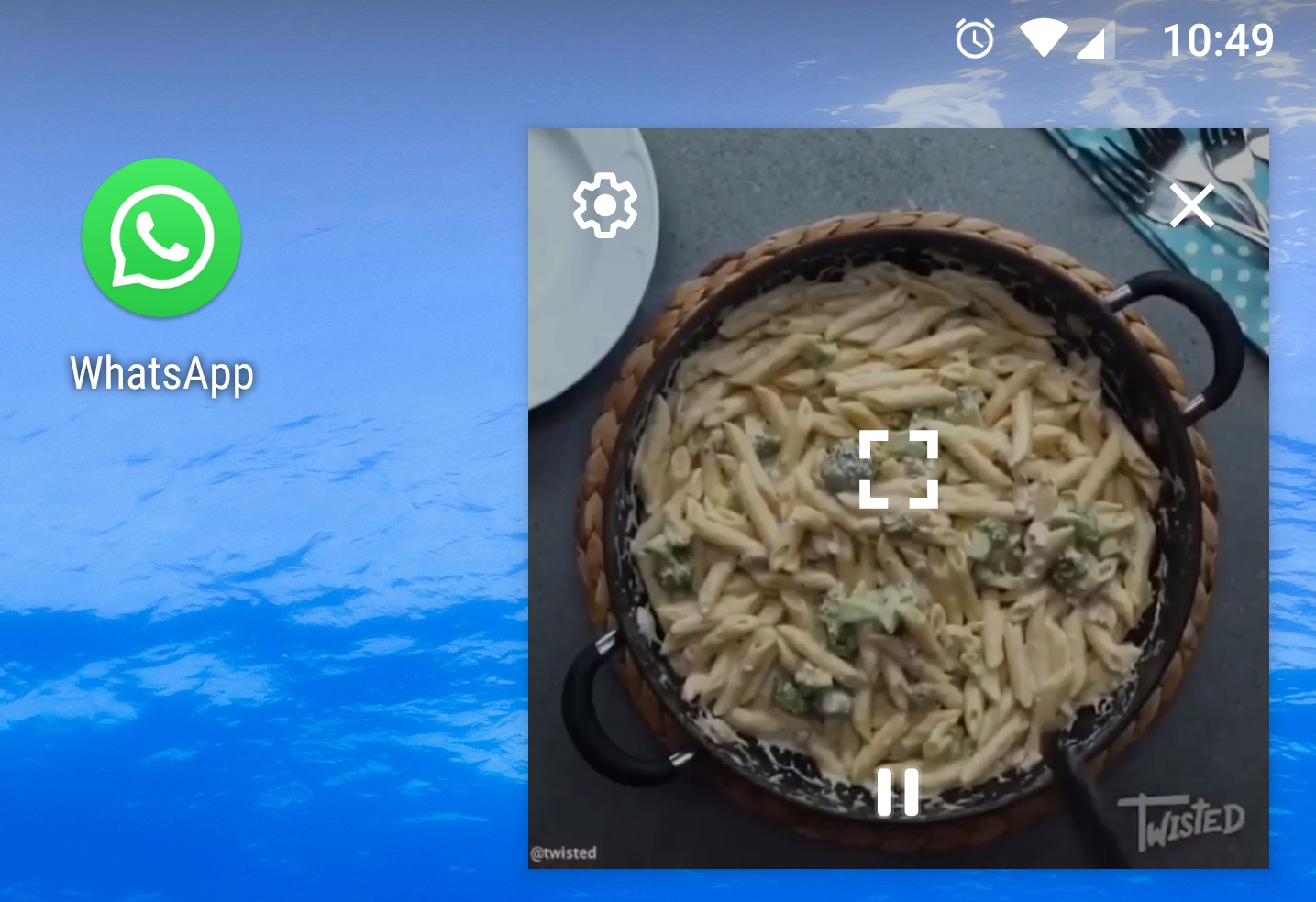 WhatsApp Beta para Android roda vídeos por cima de outros apps