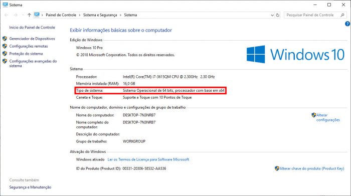Como saber se seu Windows 7 é 32 bits ou 64 bits