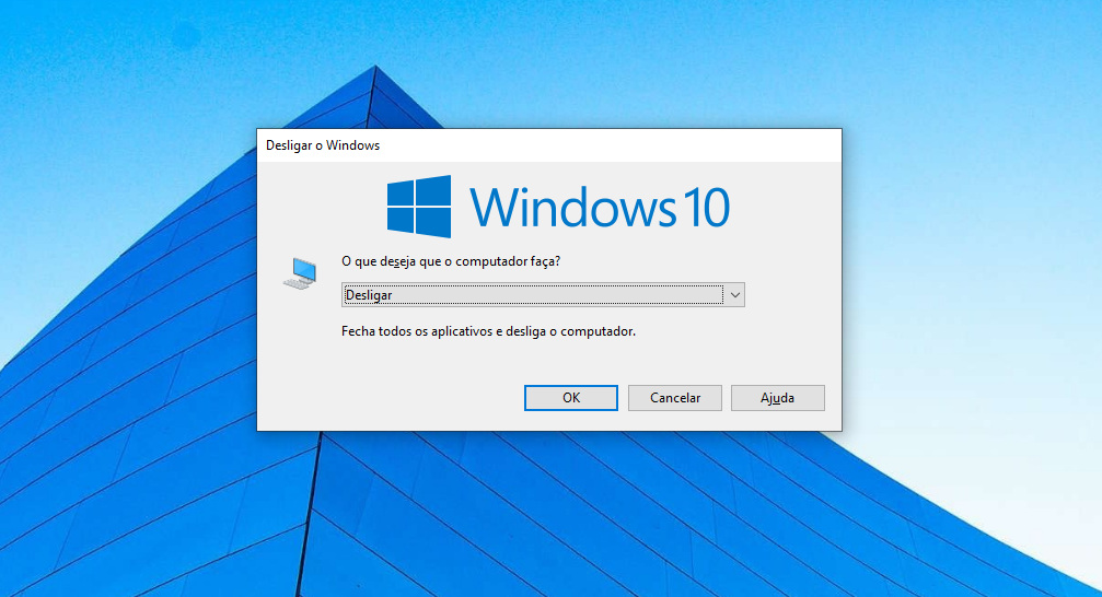 Windows 10 / atalho Alt + F4 / como desligar o notebook pelo teclado