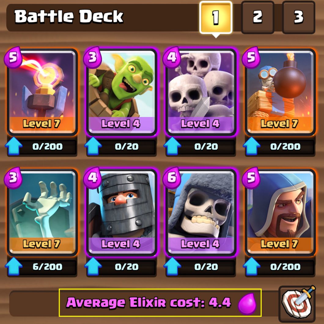 Ta bom o deck? (arena 6) My Best Clash Royale Deck Copiar deck