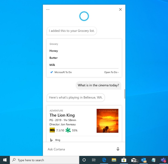 Microsoft libera nova Cortana em testes do Windows 10