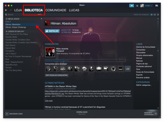 Steam: como adicionar um Marcador em um jogo