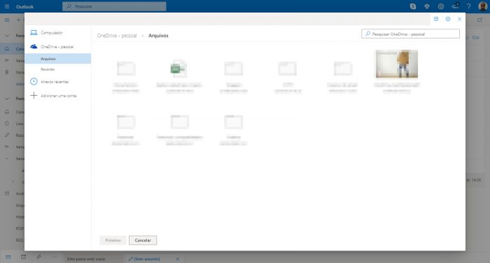 Microsoft / Outlook com OneDrive / como enviar arquivos grandes por e-mail