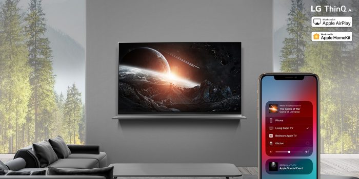 LG começa a liberar AirPlay 2 e HomeKit para TVs de 2018