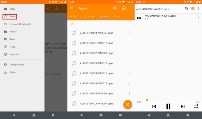 Android / VLC / Como colocar áudio de conversa no status do WhatsApp