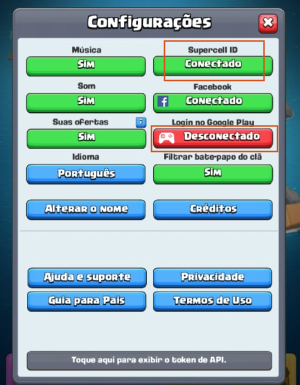 Login Clash Royale