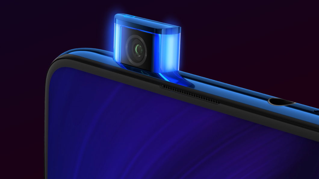 Xiaomi Mi 9T foi anunciado com câmera frontal retrátil (Imagem: Divulgação/Xiaomi)