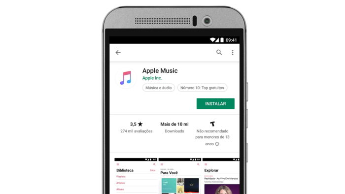 Apple Music no Google Play