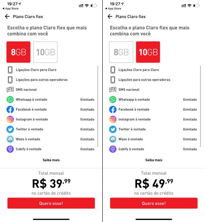 Claro Flex tem 10 GB de internet e redes sociais ilimitadas por R  49 99 mensais   Tecnoblog - 98