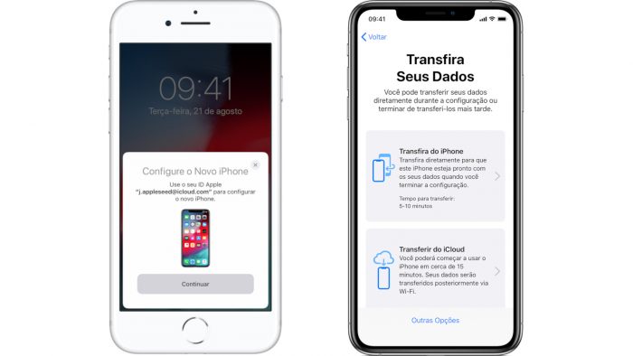 Apple / Início Rápido / como configurar um iphone novo