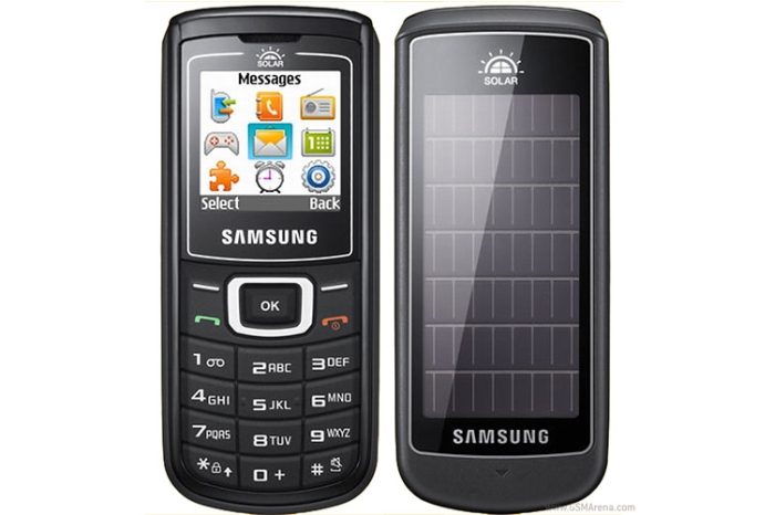 Samsung E1107 Crest Solar (imagem: GSMArena)