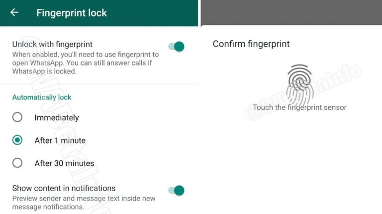 WhatsApp Beta libera bloqueio por impressão digital no Android